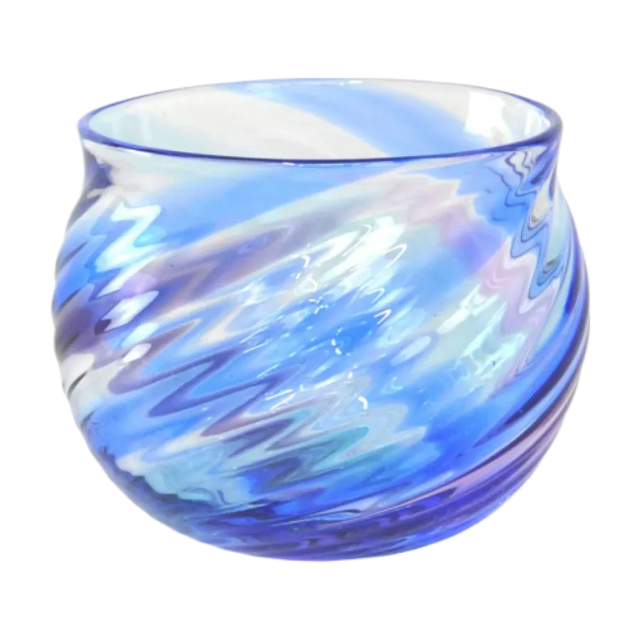 和ガラス亀甲紋青着せ花縁コンポート 和ガラス亀甲紋青着せ花縁コンポート 和ガラス亀甲紋青着せ花